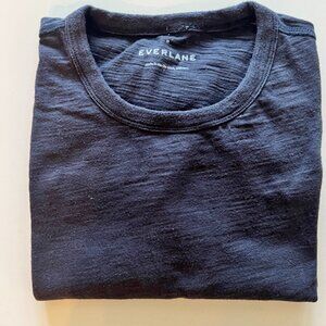 Men's Everlane Cotton Slub T-shirt / Black / Medium
